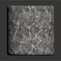 Gray Cylindrical Household Item With Cracked Texture For Storage And Decoration