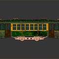 vintage train steam train train carriage locomotive head steam car carriage train modern vehicle 3d model