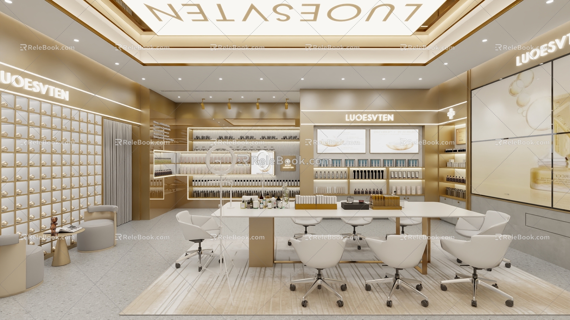 Modern Cosmetics Store 3d model