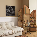 New Chinese Screen Middle Ancient Screen Partition 3d model