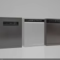 Modern Kitchen Dishwashers With Various Colors Sleek Design And Digital Controls 3d model