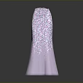 Stylish Purple Long Dress With Colorful Intricate Patterns For Daily Use
