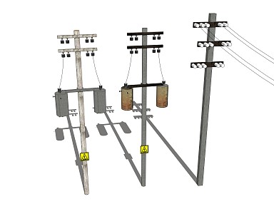 Modern pole game 3d model