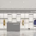 PLAYBOY Clothing Store Modern Interior With Mannequins In Suits And Display Racks