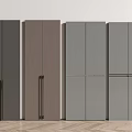 Modern Wardrobe Designs In Various Colors With Wooden Floor Background
