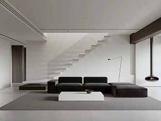 modern living room 3d model