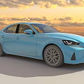 Blue Lexus Car Multiple Angles Exterior And Interior Design Details View 3d model