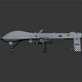 Modern Aircraft Predator Fighter Next Generation Aircraft 3d model