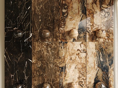 Marble Texture Wall Panel Stone Jazz White Landscape Stone Background Wall Stone Wall Panel model