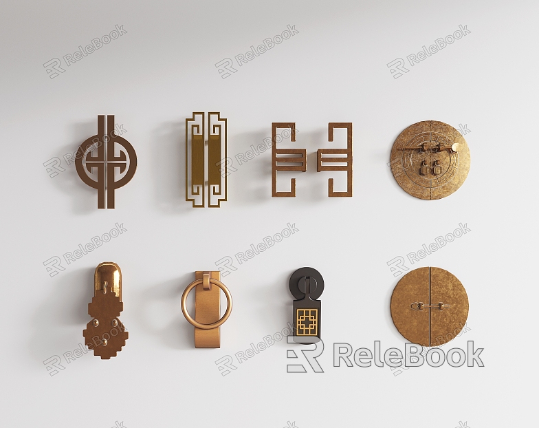 New Chinese Handles Cabinet Door Handles Door Handles Brass Handles model