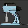 Light Blue Electric Stand Mixer For Kitchen Baking With Whisk Attachment 3d model