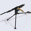 Tactical Heavy Machine Gun with Durable Tripod Stand for Military Use