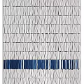 Geometric Pattern Wall Decor With Blue White Grid And Striped Textured Designs 3d model