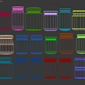 Jarred Food Assortment With Various Flavors Different Brands And Colorful Labels