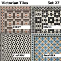 Decorative Floor Tiles With Derby And Dover Geometric Patterns And Colorful Designs