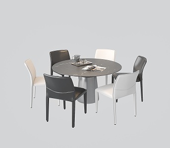 Dining Table and Chair Minimalist Dining Table and Chair Italian Dining Table and Chair Marble Dining Table and Chair Round Dining Table and Chair 3d model