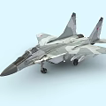 Camouflage Military Fighter Jet With Twin Tail Fins Pointed Nose And Sleek Design