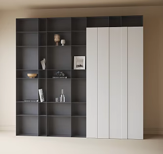 Modern bookcase 3d model