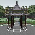 Chinese-style pavilion 3d model