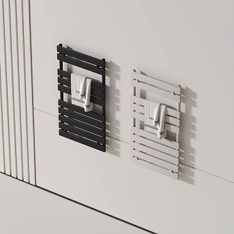 Modern towel rack 3d model