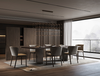 Modern Restaurant 3d model