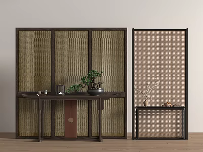 new chinese style screen 3d model
