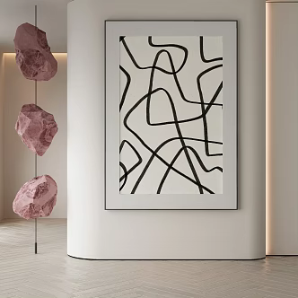 modern decorative painting 3d model