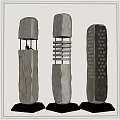 Wind floor lamp 3d model