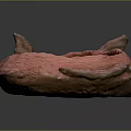 Artistic Sculpture Carving Bowl Shaped Red Texture With Intricate Inner Patterns And Protruding Details