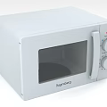 Logik White Microwave Oven With Knob Controls And Transparent Window Kitchen Appliance