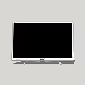 Sleek Sony Television With Black Screen White Frame And Stand Design 3d model
