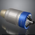 Aerospace Merlin Rocket Engine With Blue And White Propulsion Design For Space Technology