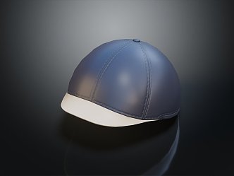 Modern Hat Leather Hat 3d model