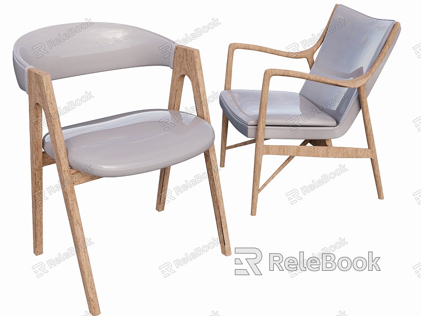 Modern single chair dining chair model