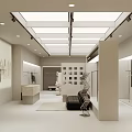 Modern Clothing Store Interior With Glass Windows Mannequins And Fashion Displays