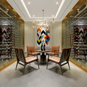 Modern Wine Cellar 3d model