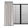 Curtain window 3d model