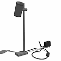 Adjustable Floor Lamp With Lamp Head Metal Stand Stable Base Power Cord And Adapter