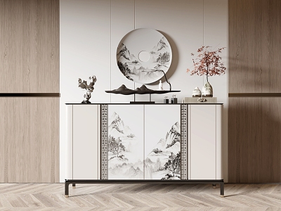 New Chinese Side Cabinet Entrance Cabinet model