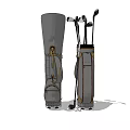 Professional Golf Sports Equipment Set With Clubs And Carry Bag