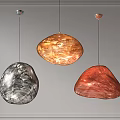 Modern Irregular Shaped Colorful Glass Pendant Lights With Glossy Finish For Interior Decor