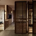 Modern Hotel Guest Room Interior With Comfortable Bed Sofa Coffee Table And TV