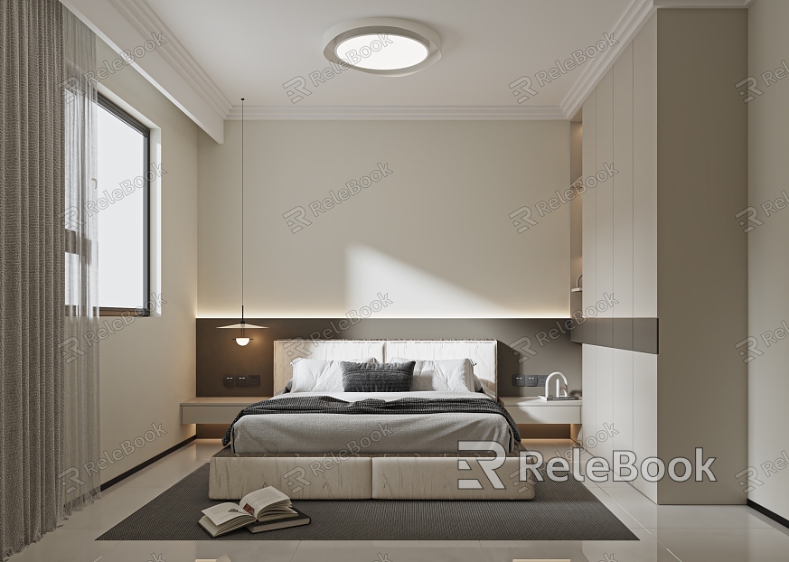 Modern Master Bedroom model