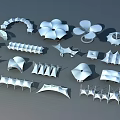 Industrial Equipment Components Showcasing Diverse 3D Model Designs And Intricate Structures