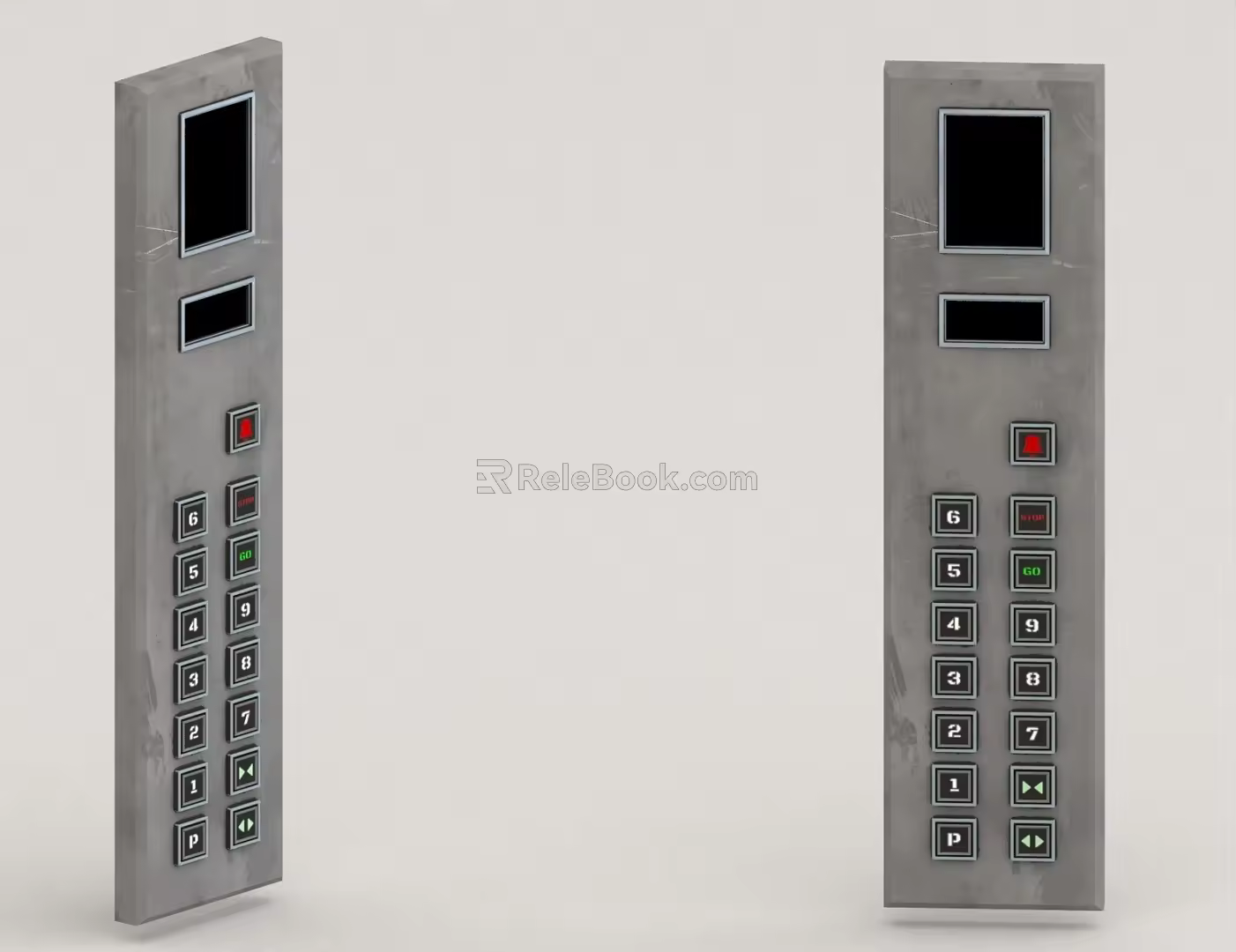 Elevator button 3d model