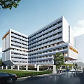 Modern School Building With Contemporary Design Multiple Floors And Green Landscaped Surroundings
