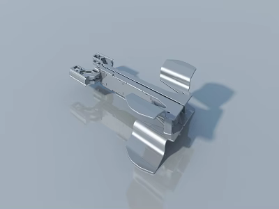 Swing Door Metal Hinge Hardware Component With Stainless Steel Durable Design 3d model