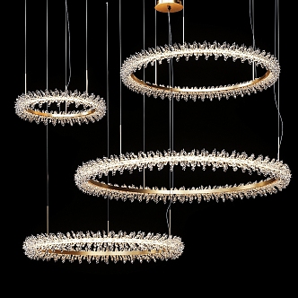 Chandelier Combination Lamp Chandelier Ceiling Lamp Lighting Appliance Art Furniture Light Luxury Bulb Shaped 3d model