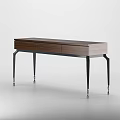 Modern Wooden Console Cabinet With Sleek Design And Metal Legs For Entryway Decor