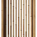 Wooden Room Dividers With Vertical Slats And Natural Wood Texture Designs
